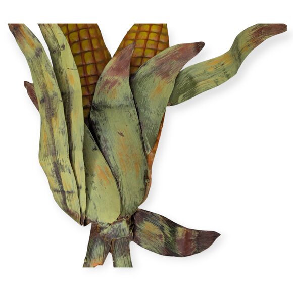 Metal Rustic Corn Wall Sculpture 14" Tall - Picture 3 of 10